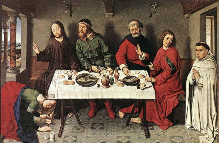 Dieric Bouts Christ in the House of Simon Spain oil painting art